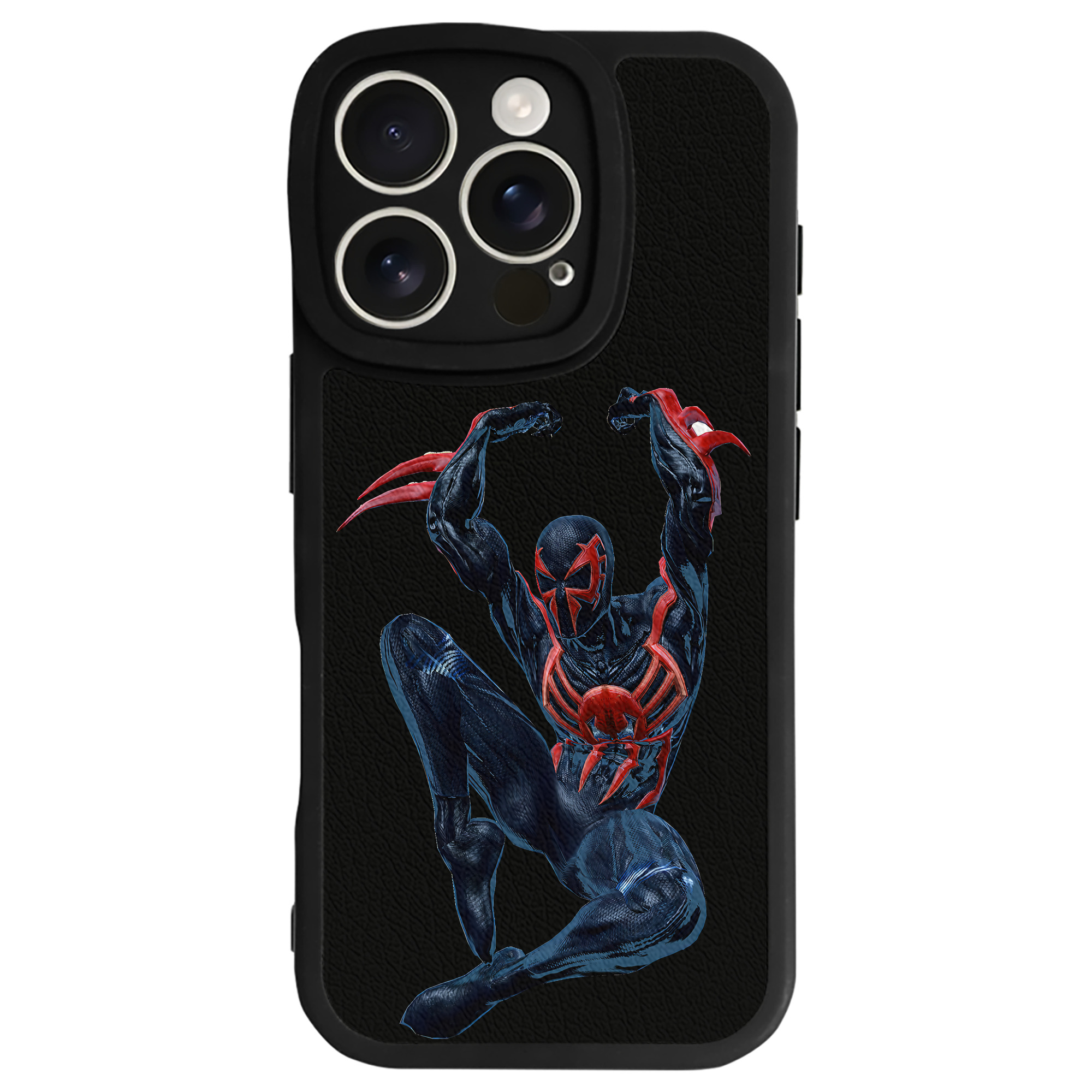 （画像用） Spider Man スパイダーマン 【iPhone 16シリーズ対応】シリコンスマホケース（レザー調） 材質：シリコン